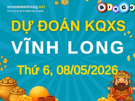Soi cầu KQXS Vĩnh Long 08/05/2026 (Thứ 6), Dự đoán xổ số Vĩnh Long 08-05-2026